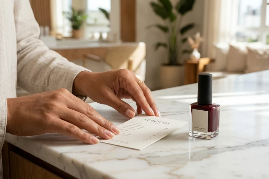 Site para esmalteria que converte visitantes em clientes